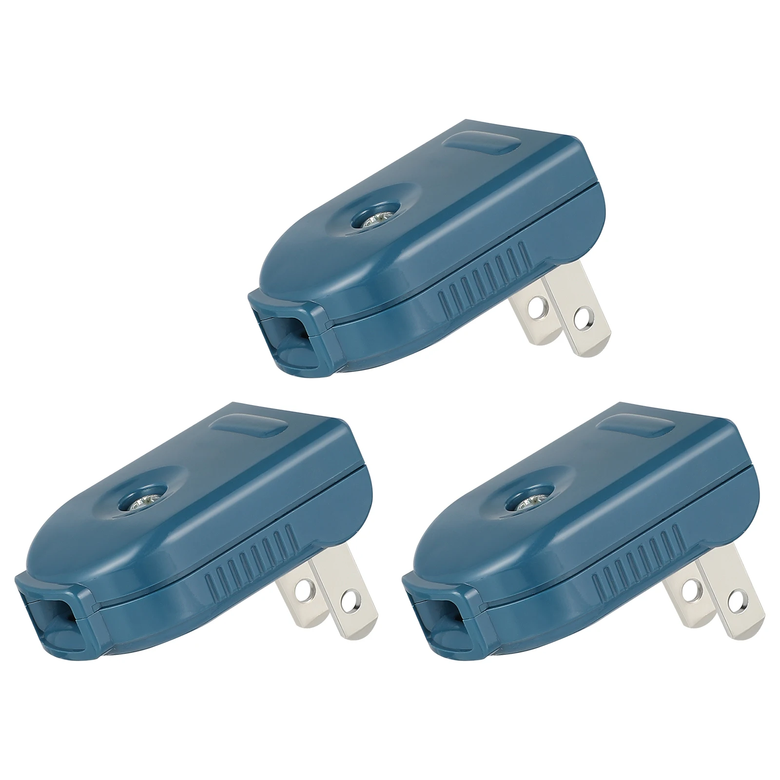 

3Pcs Plug Rotatable 90 Degree Extension Cord Connector Suitable for Narrow Space Stable Transmission Us Plug