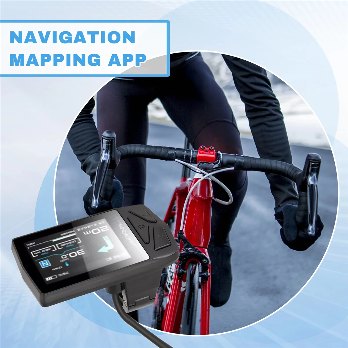 Para bicicleta eléctrica asistida, pantalla Bluetoth a Color, protocolo UART, Motor medio para BBS01 BBS03 BBS02 G340