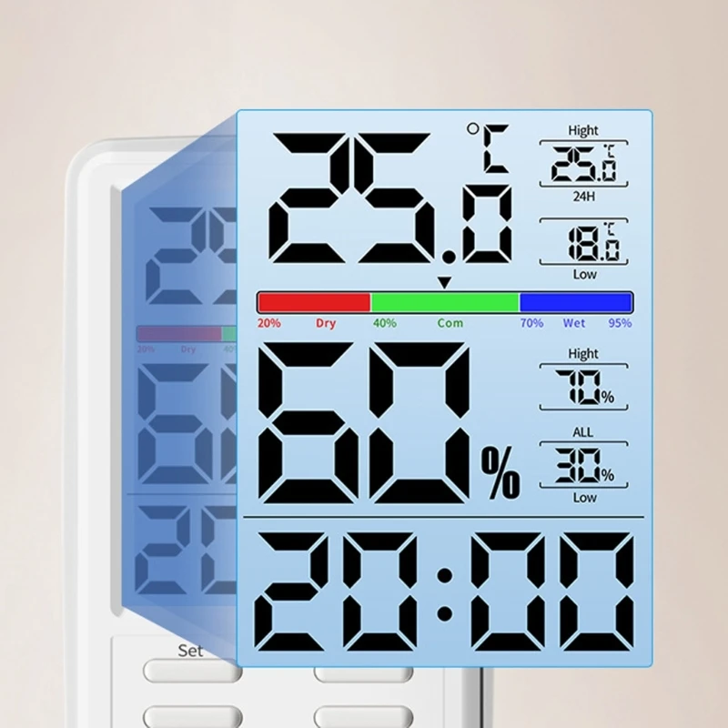 Digital Indoor Hygrometer Thermometers High Accuracy Temperature Humidity Meter for Home Offices Cellars Basements