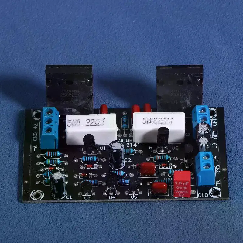 2SC5200+2SA1943 Tube 100W DC 35V Mono Channel HIFI Audio Amplifier Board