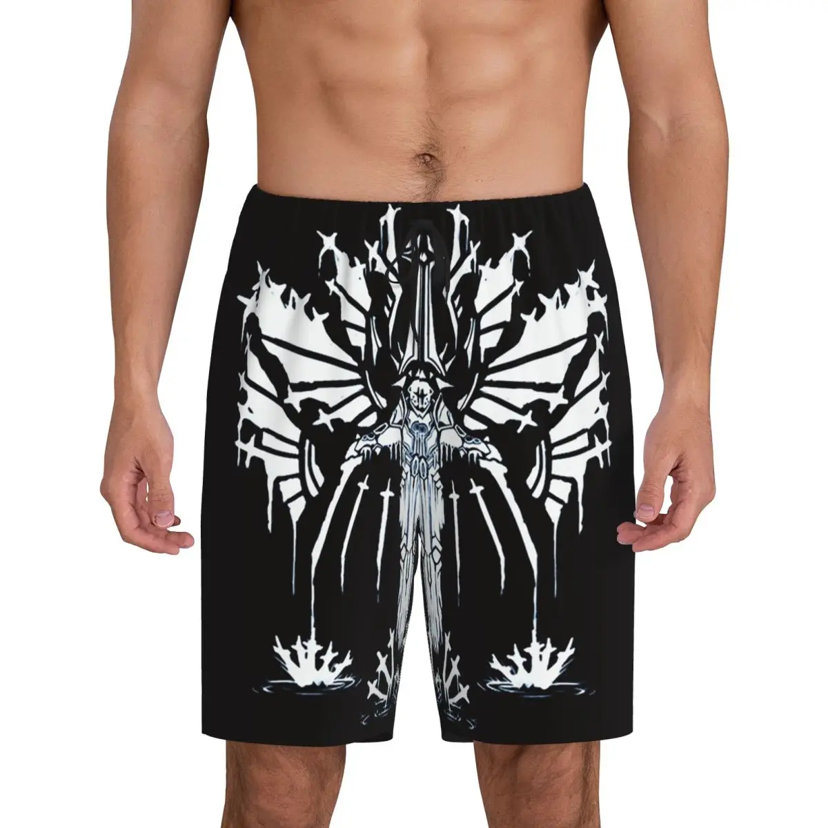 

Мужские шорты-пижамы Custom Ultrakill Game: домашние шорты для сна и отдыха