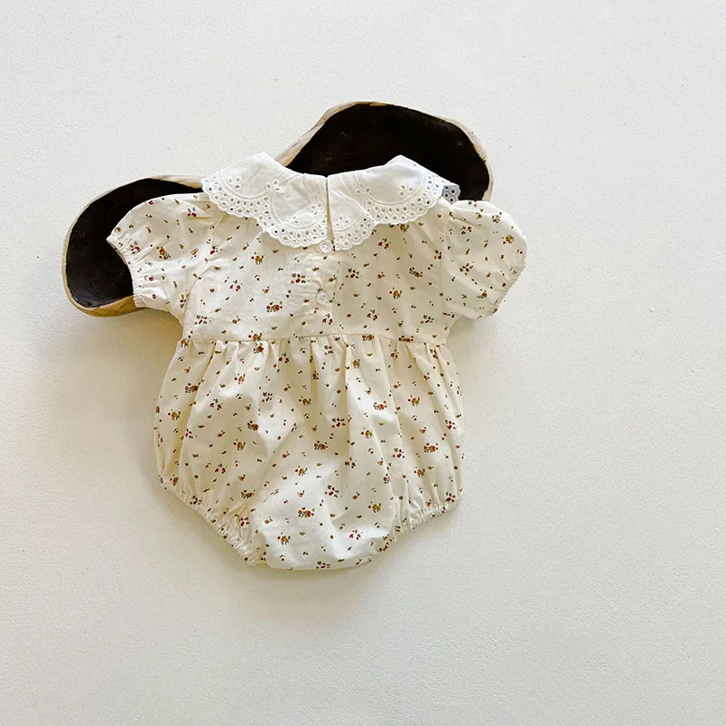 Monos de verano para bebés, ropa Floral de una pieza para niñas pequeñas