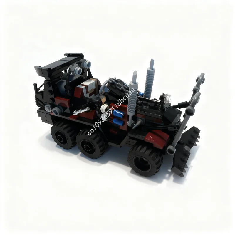 

324 детали MOC «Дорожный воин» (Мад Макс) — модель грузовика Хумунгуса, конструктор, архитектурные игрушки, креативный рождественский подарок, кирпичики для детей