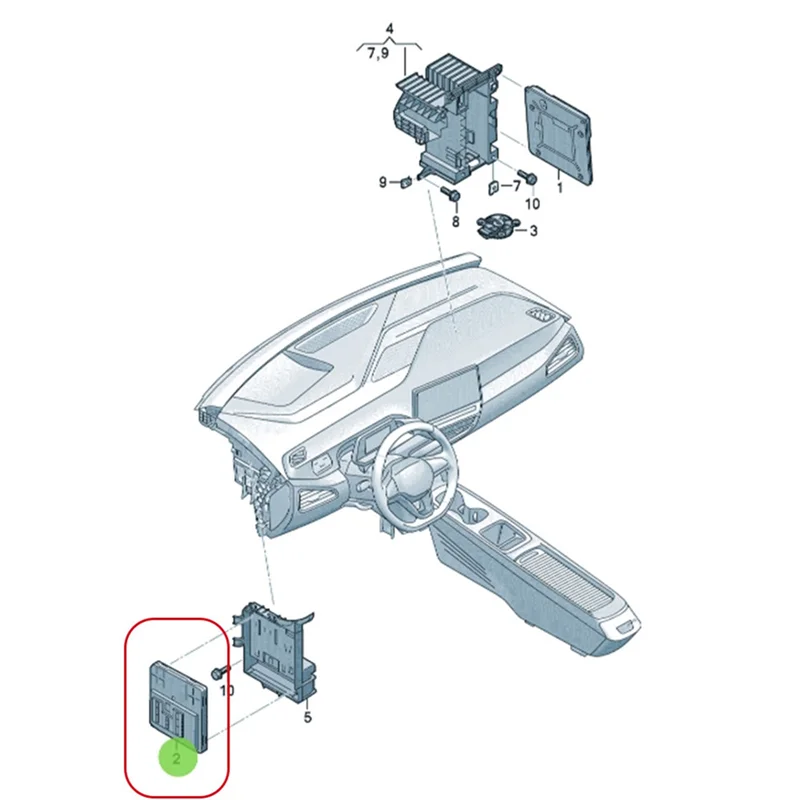 

A05U-Advanced Vehicle Body Control Module 1EA937089H For ID3 ID4 ID5 ID6 BCM System