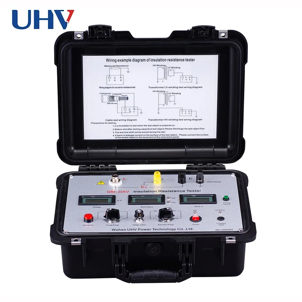 

GM-20kV Portable low-price intelligent insulation resistance tester2025