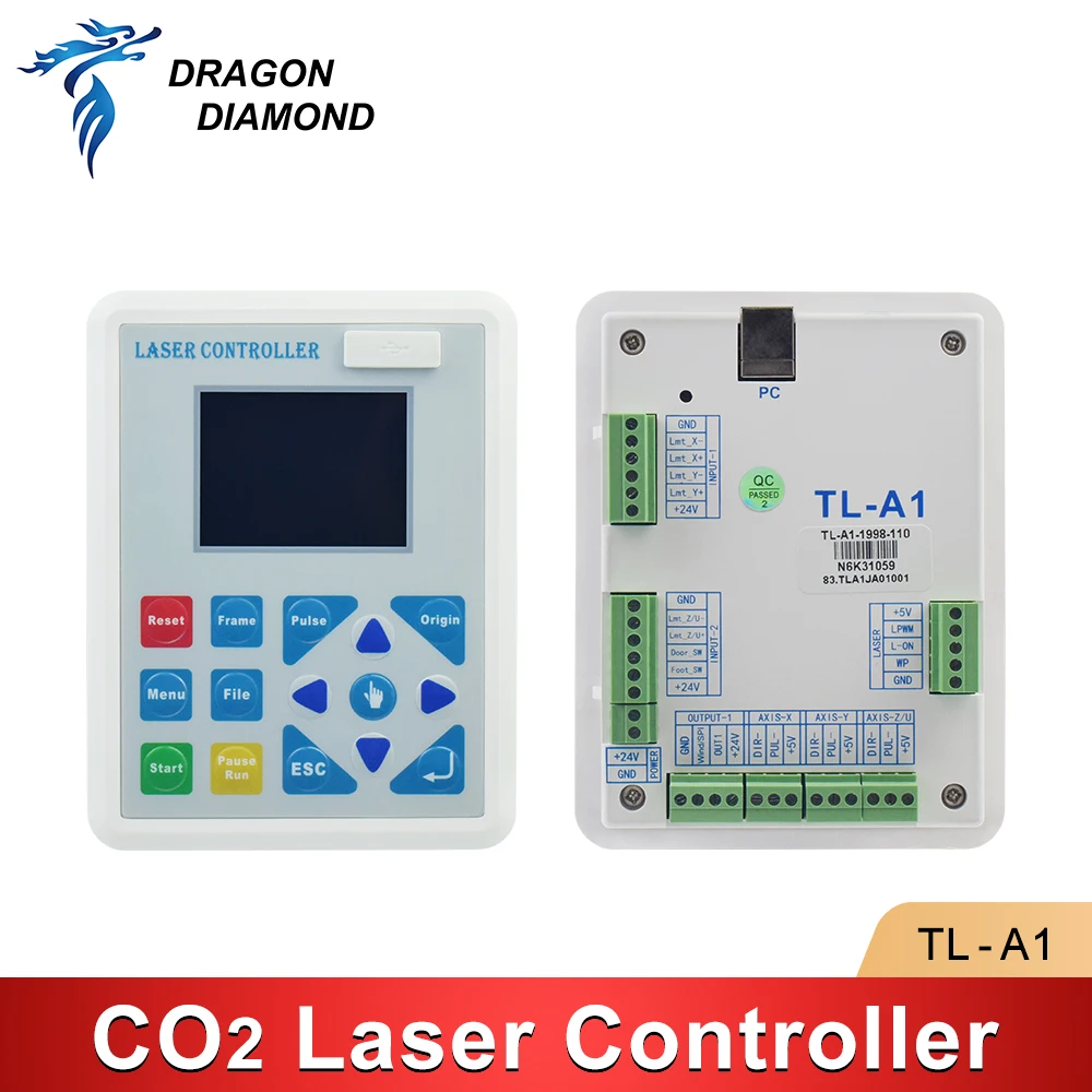 TL-A1 Co2 Laser Controller System For K40 Engraving Cutting Machine Control Card Replace Ruida Leetro Trocen With Power Supply