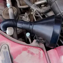 Car Motorcycle Truck Engine Funnel -With Filter&Strainer, Oil/Gasoline Refueling,Plus Extension Pipe Hose,Essential Filling Tool