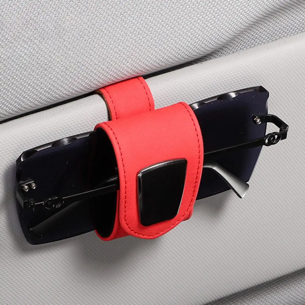 

Car Visor Glasses Clip Glasses Clip for Car Secure Stylish Car Glasses Clip Suede Metal Storage Bracket for Sunglasses Cards