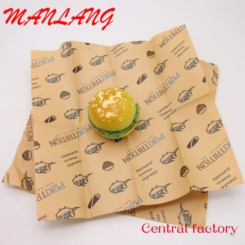 Custom  Kingwin customised sandwich food grade wrap paper in food packaging