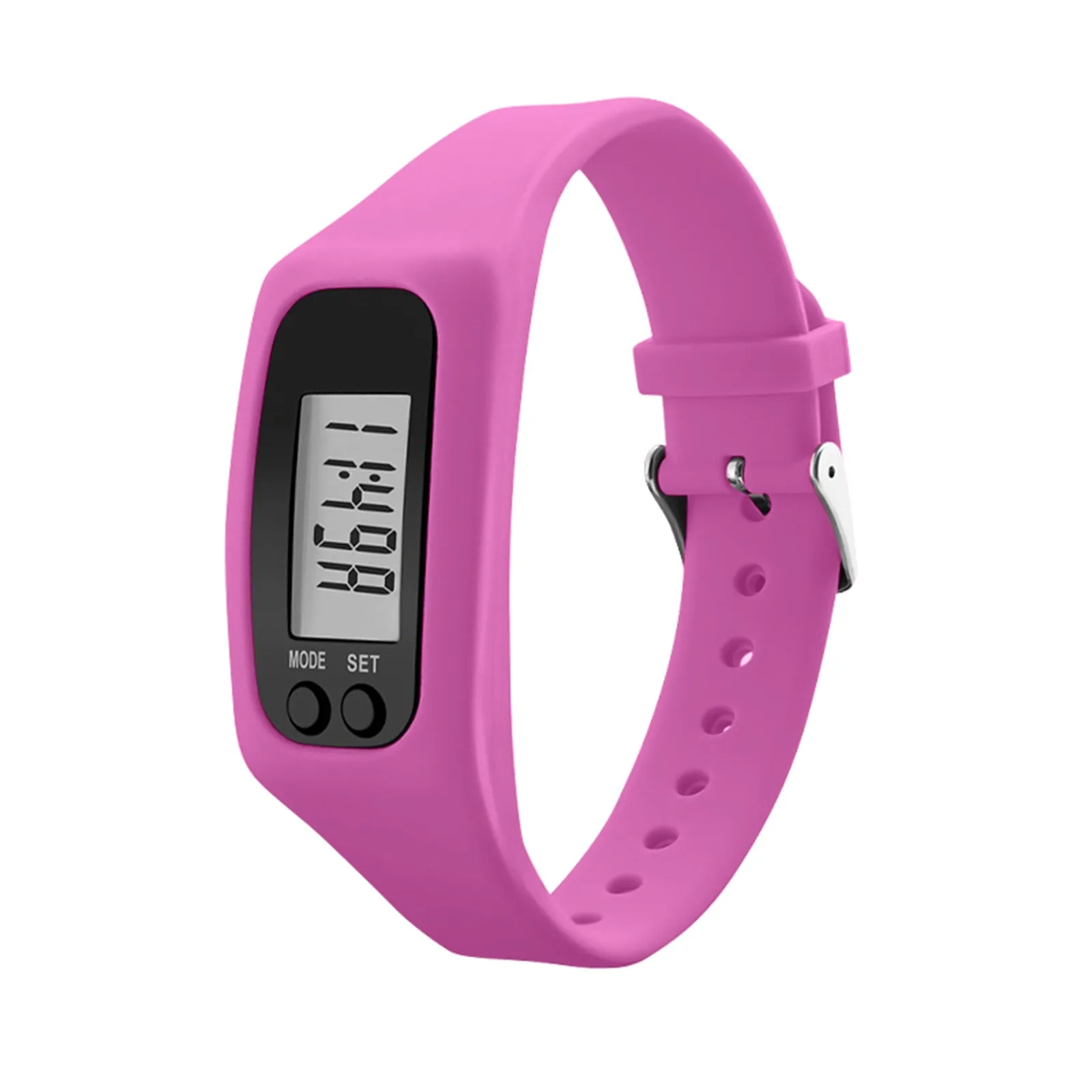 A Pedometer Sport Watch With LED Display Walking Fitness Wristband Digital Step Count Wristband Basics And Versatile For Women