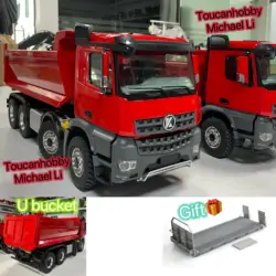 1/14 Kabolite 8X8 RC Wywrotka hydrauliczna K3366 W/Metalowy system dźwięku U buket Wywrotka Metalowy drewno Płaski model zabawki Prezent