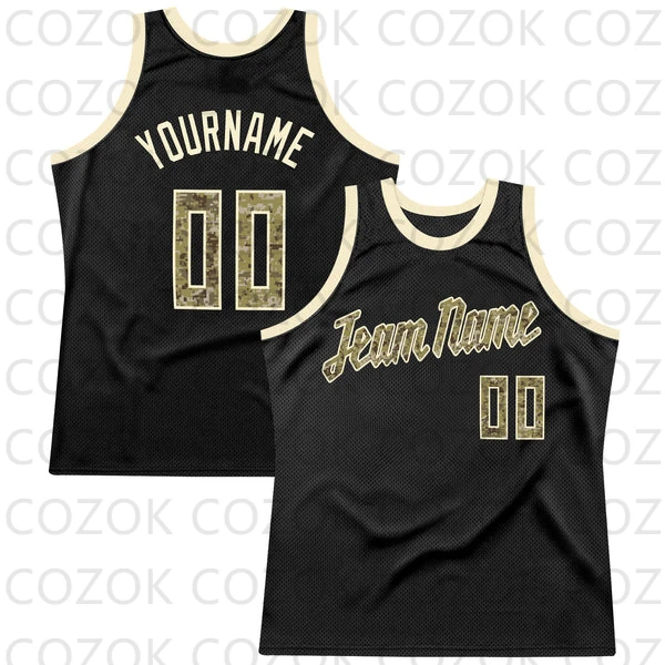 Custom Black Tellow Series Basketball Jersey Basketball Tank Tops O-neck for Men Personalized Team Unisex Top image 4