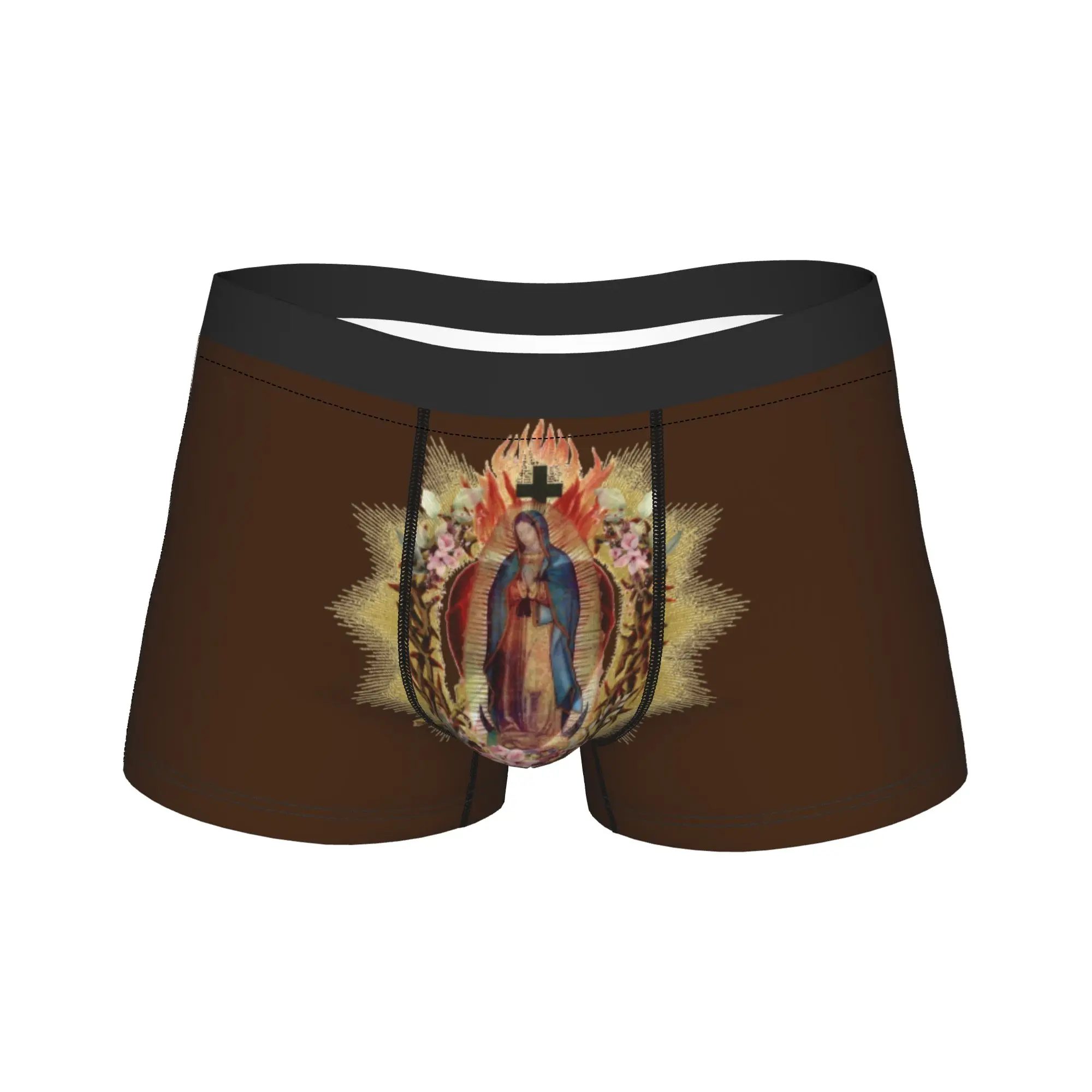 Our Lady of Guadalupe Sacred Heart of Jesus  Boxers Novelty Underwear  Boxer Shorts Gag Gift For Men