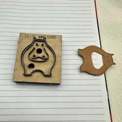 Mini Hippo Shape Die Cutting Dies DIY Animal Indentation Bookmark Cutting Template Sharp Steel Knife Holiday Crafts New Arrivals