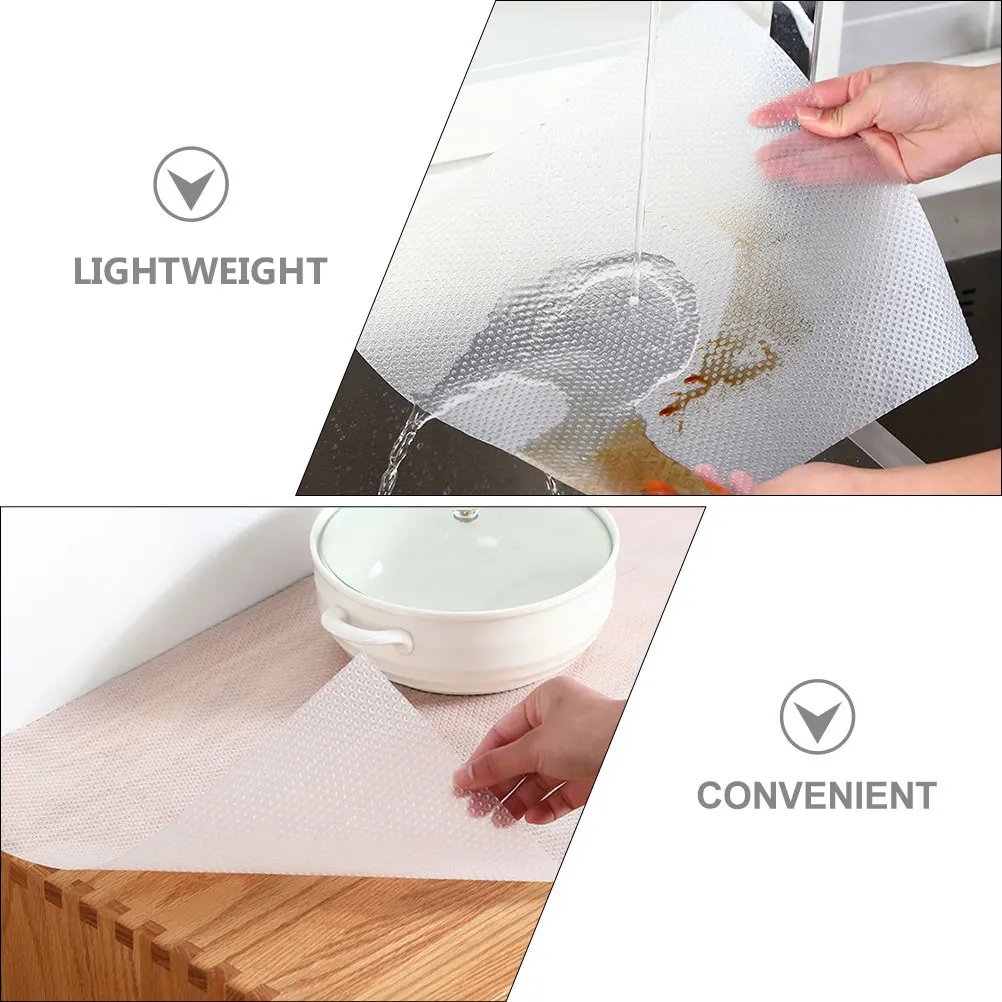 

3pcs 3 Rolls Drawer Mat Moisture Proof Cabinet Liner Shelf Cushion Oil Resistant Non Slip Waterproof Eva Kitchen Cupboard Table