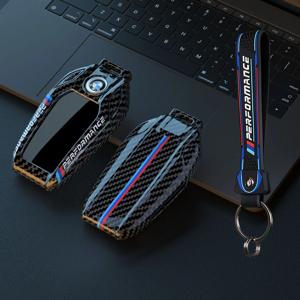 TPU Carbon Fibre White Car Key Case For BMW 5 7 Series G11 G12 G30 G31 G32 i8 I12 I15 G01 X3 G02 X4 G05 X5 G07 Key Accessories view 6