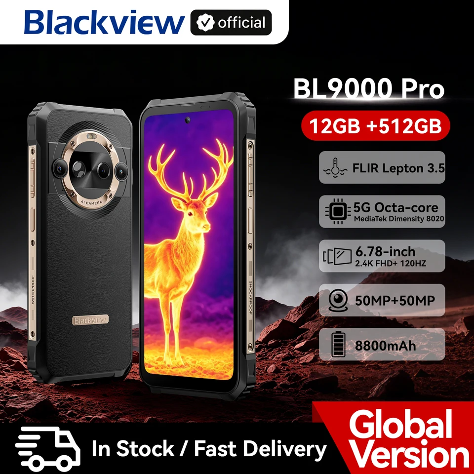 Blackview BL9000 PRO 5G Rugged Phone 8800mAh 12GB 512GB