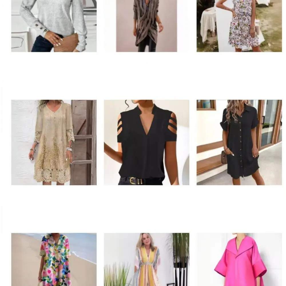 2025 Fashion Floral Dress Women V Neck Loose Short Sleeve Irregular Hem Casual A Line Summer Vacation Streetwear Style