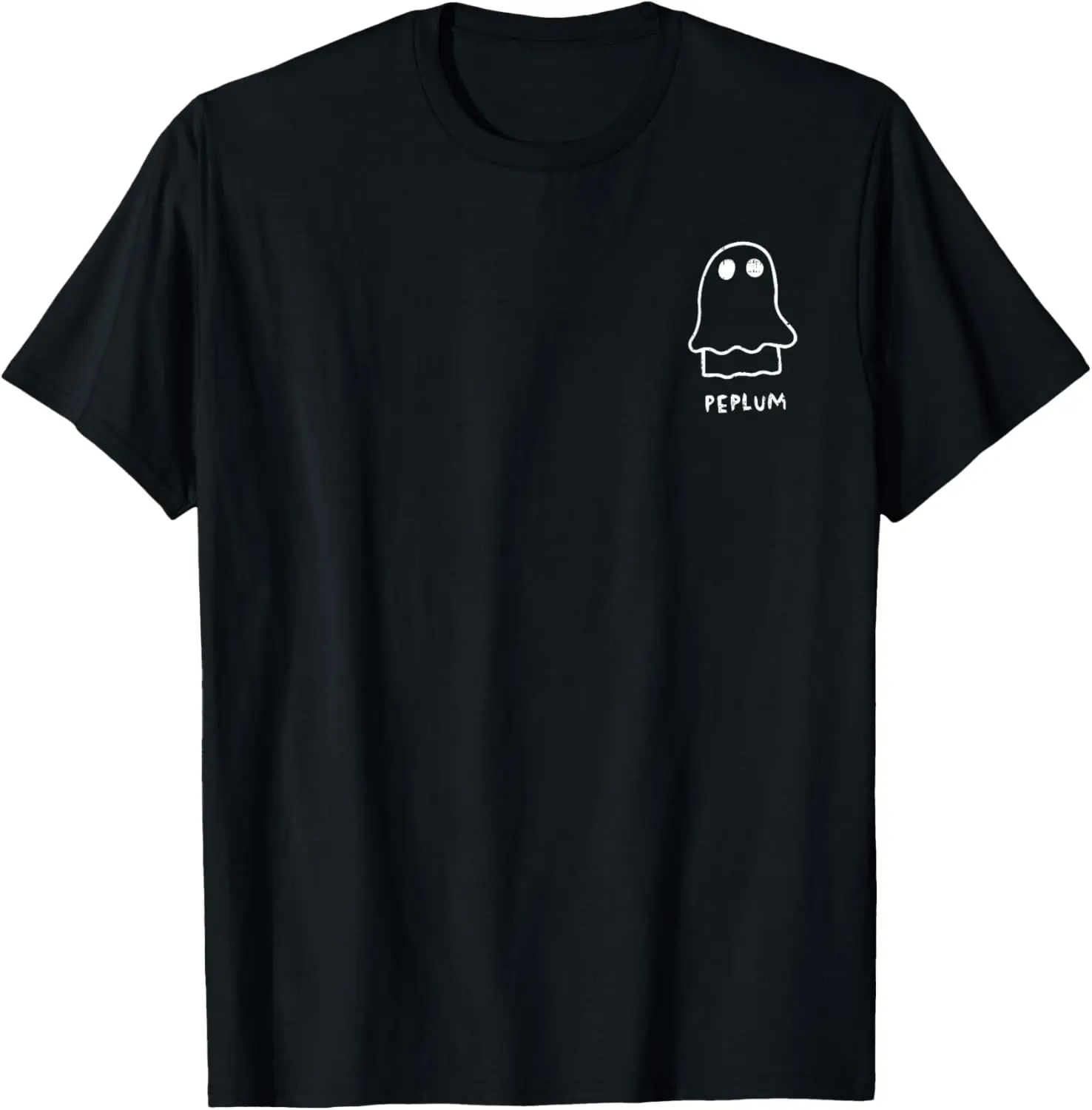 Ghost Pocket Peplum Halloween Costume Funny Ghoul Spirit T-Shirt