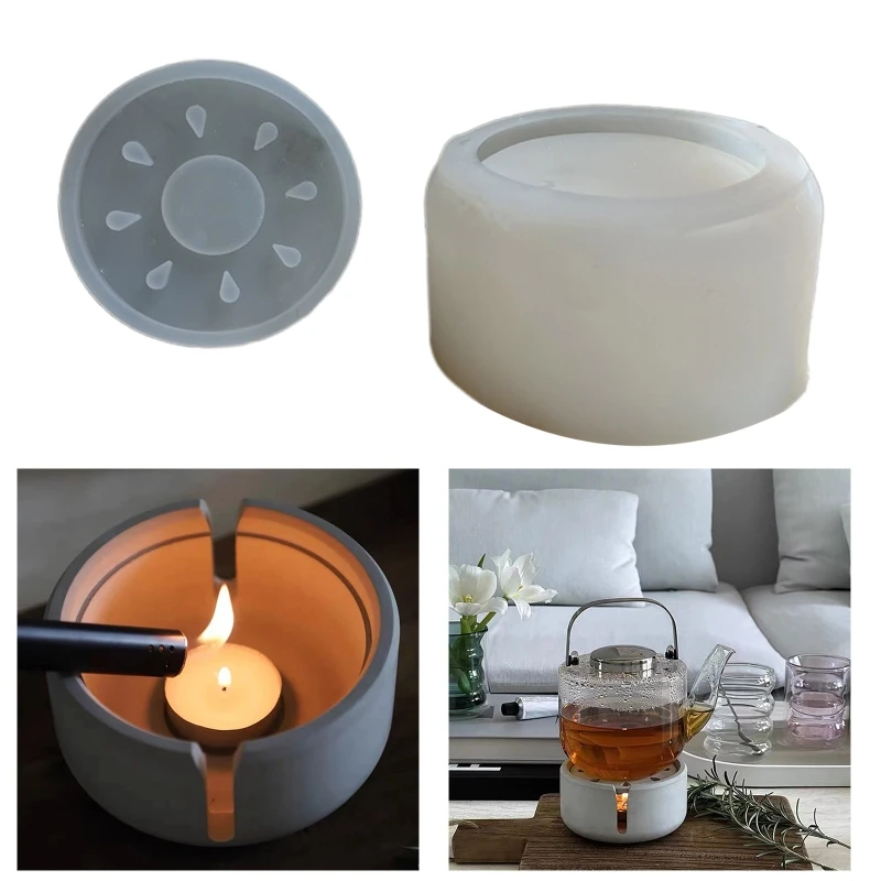 Round Scented Heater Mold Heating Warm Wine Device Plaster Cement Mold