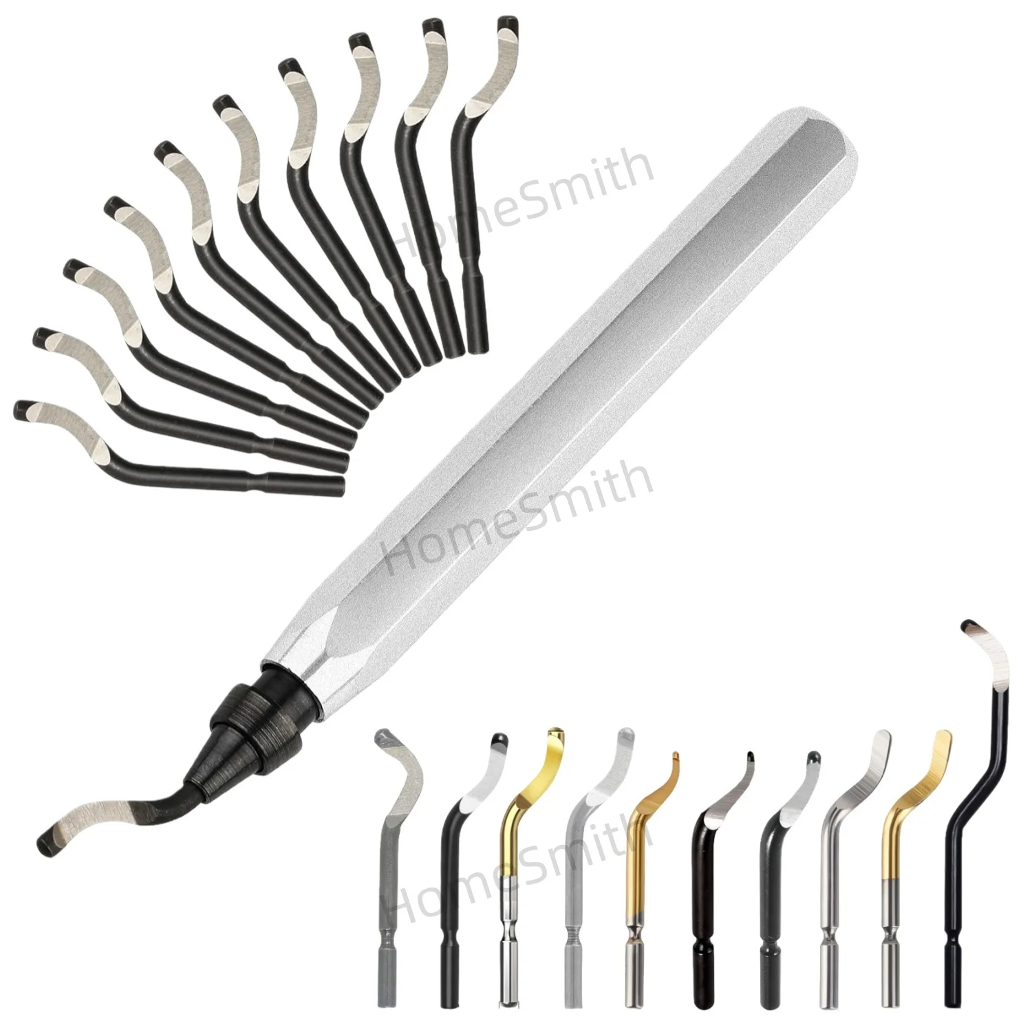 Deburring Tool Kit RB1000 with 20 Blades BS1010 BS1012 BS1018 BS3010 BK3010 BS2010 BS2012 BK3103 BK1010 BS6001 for Metal Plastic