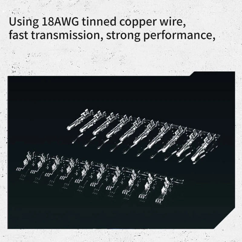 Kabel Ekstensi Catu Daya ATX24Pin dengan Sisir, Lengan 35CM ATX24Pin PCIE 6 + 2Pin 8Pin CPU 4 + 4Pin Ekstensi
