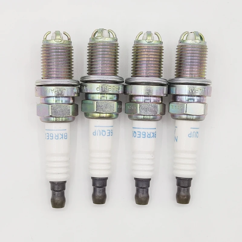 4PCS 3199 BKR6EQUP Normal Spark Plug For BMW E39 E46 E60 E53 X3 X5 320i 525i VW Passat Mini R50 R53 Audi A6 A8 Volvo S60 V70