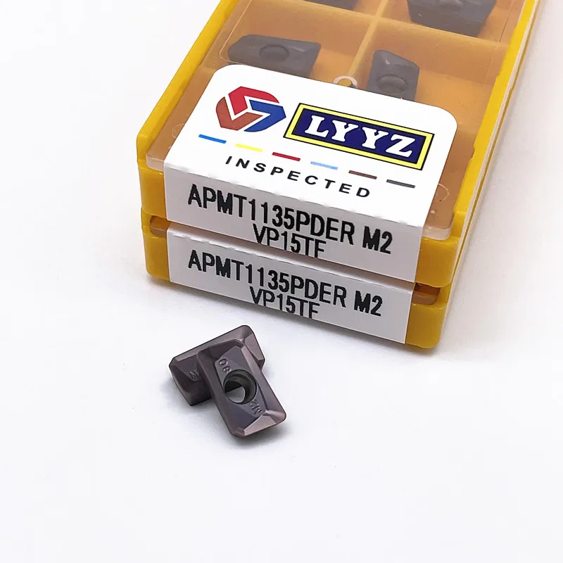 คาร์ไบด์ APMT1135 APMT1604 M2/H2-VP15TF เครื่องกลึง CNC เครื่องกลึงโลหะตัดโลหะเปลี่ยนใบมีด CNC เครื่องมือ