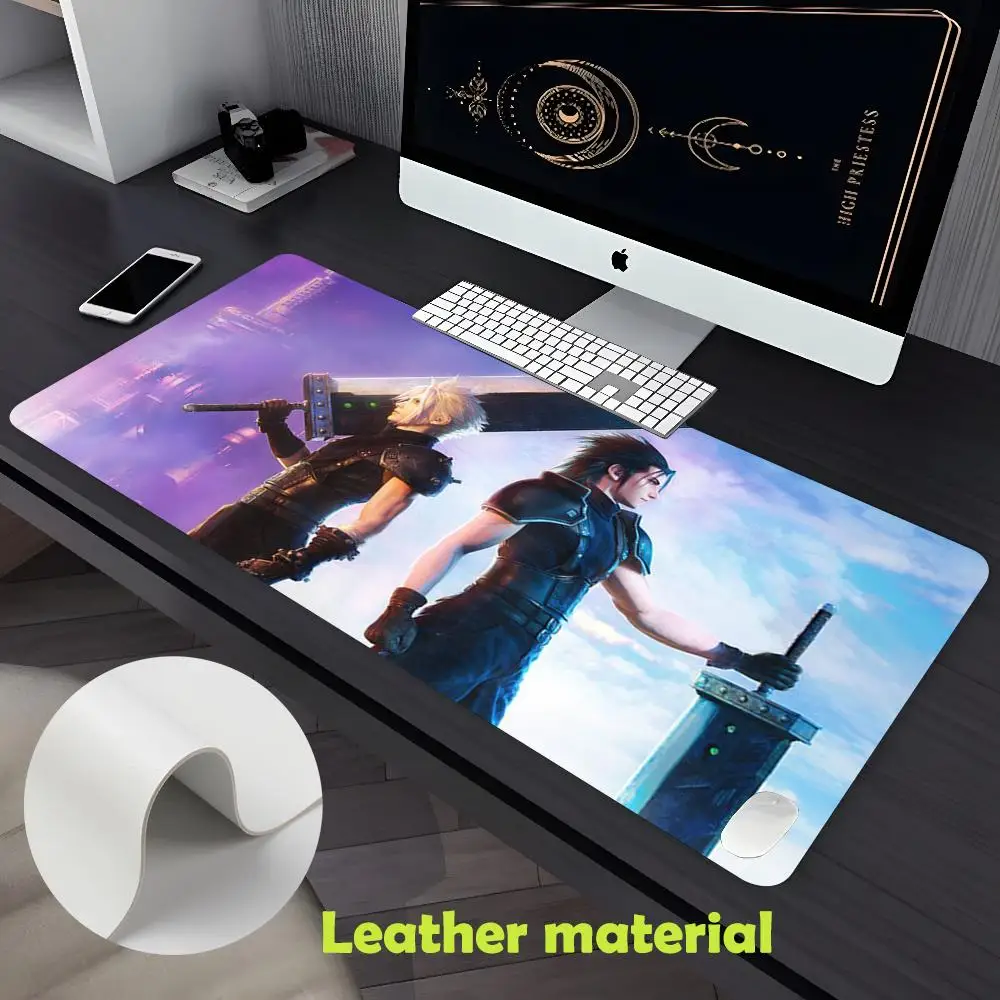 

Final Fantasy Mouse Pad Large Gaming Pad XXL Desk Mat Non Slip Double Sided PU Game Mouse Computer Leather Keyboard Mat