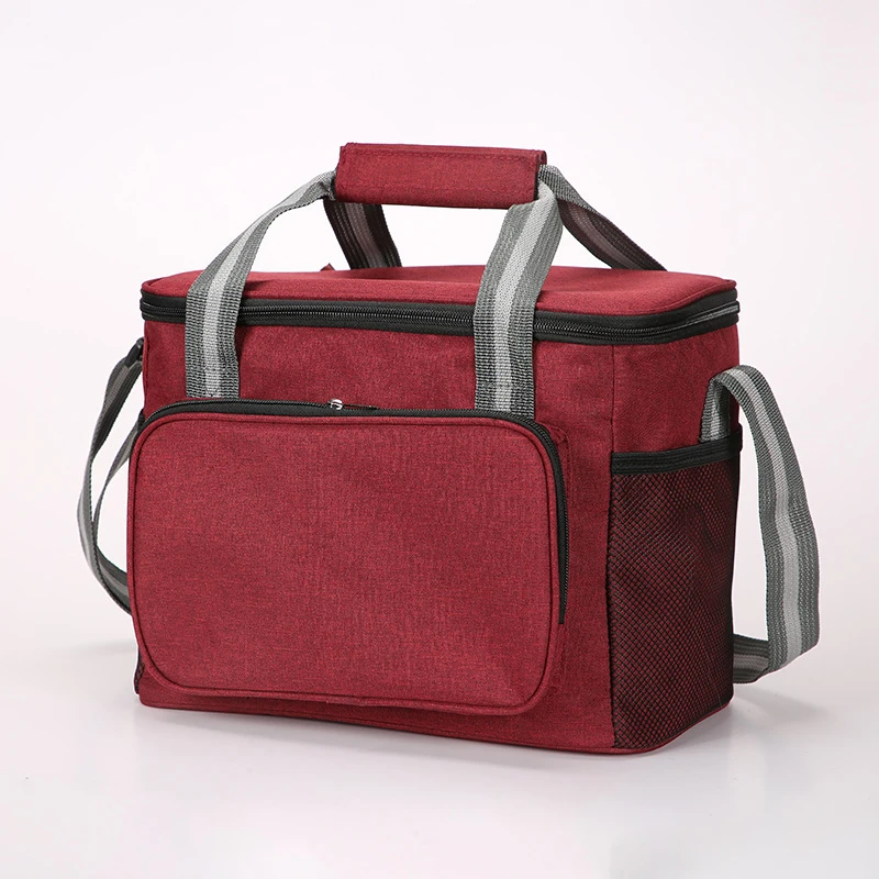 15L Draagbare Thermische Lunchtas Voedseldoos Duurzaam Waterdicht Kantoorkoeler Lunchbox Ijs Geïsoleerde Case Camping Oxford Dinertas
