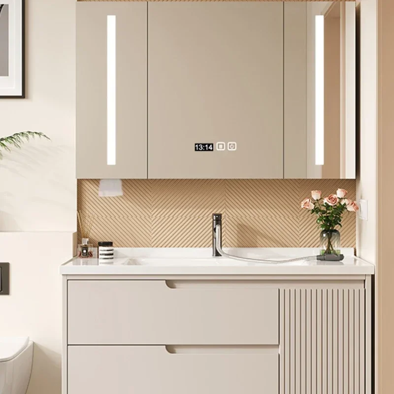 Vanity Mirror Smart Light Bathroom Cabinets Locker Sanitation Home Furniture Shower Bathroom Cabinets Luxury Miroir De Salle