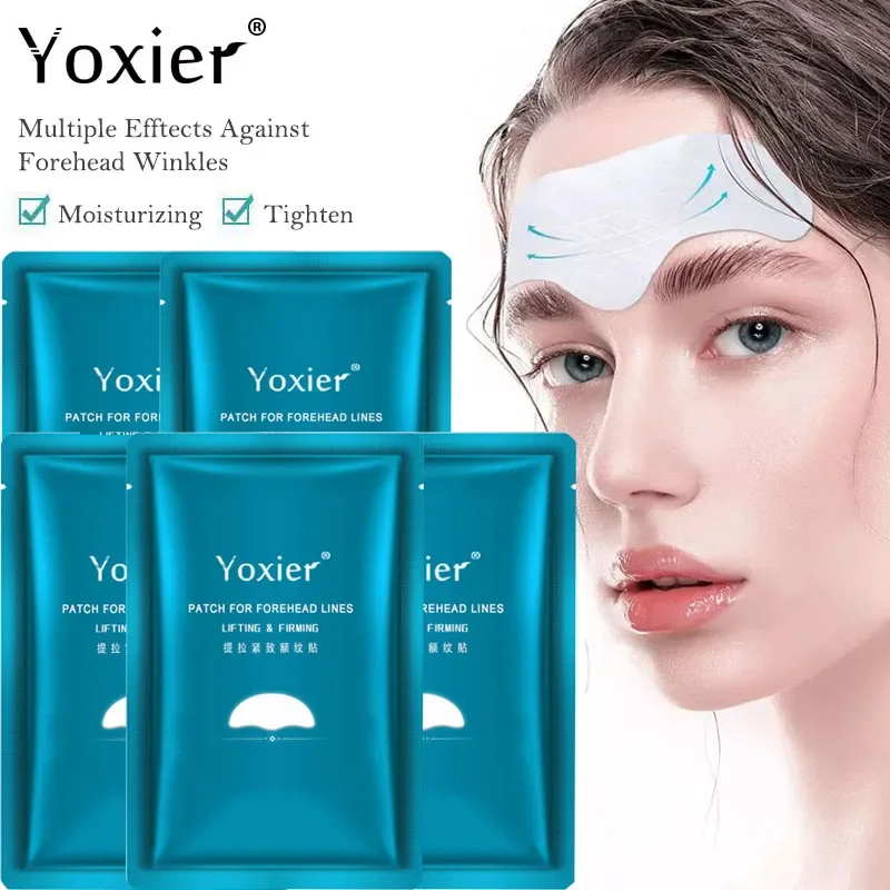 Yoxier Forehead Wrinkle Removal Patch Fade Forehead Lines Forehead Firming Mask Frown Lines Treatment Stickers Lifting Skin Care