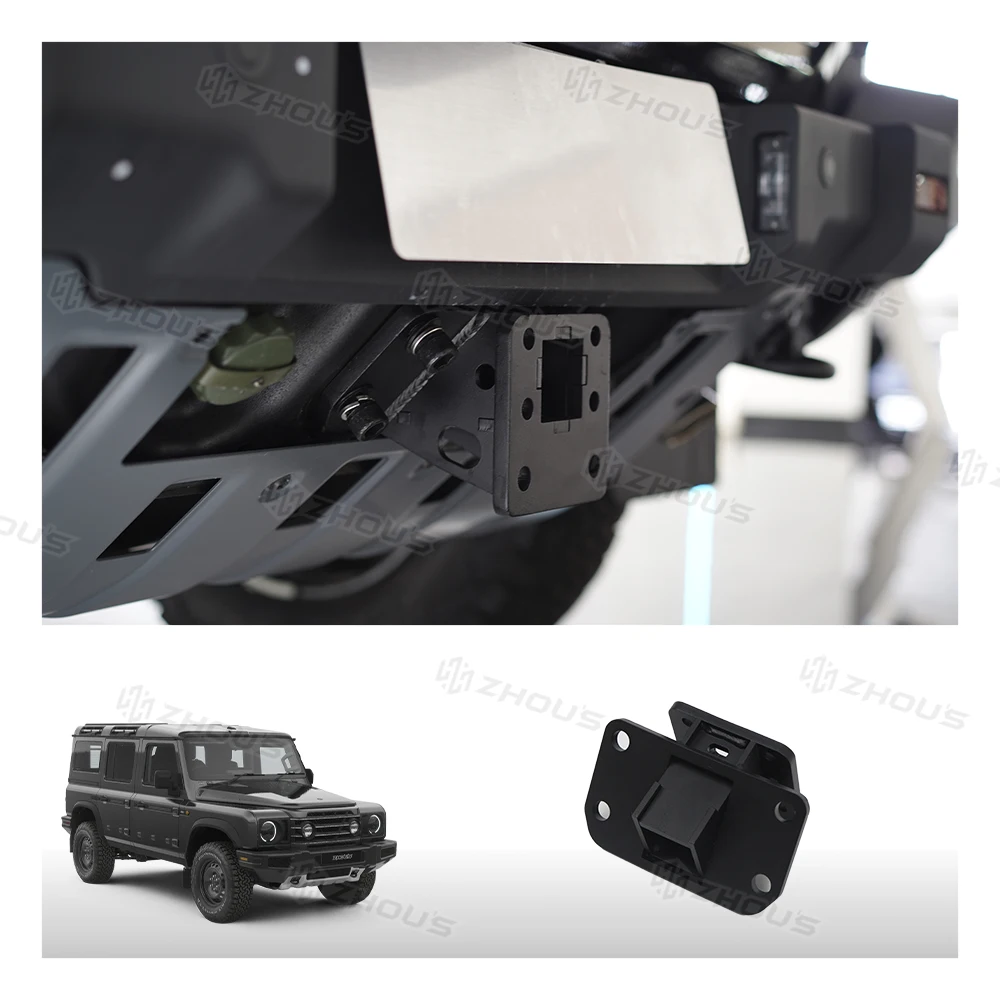 

Zhous Design Лидер продаж автомобиля универсальные модифицированные аксессуары для бездорожья крюк для прицепа кронштейн для буксировочного сцепного устройства для Ineos Grenadier