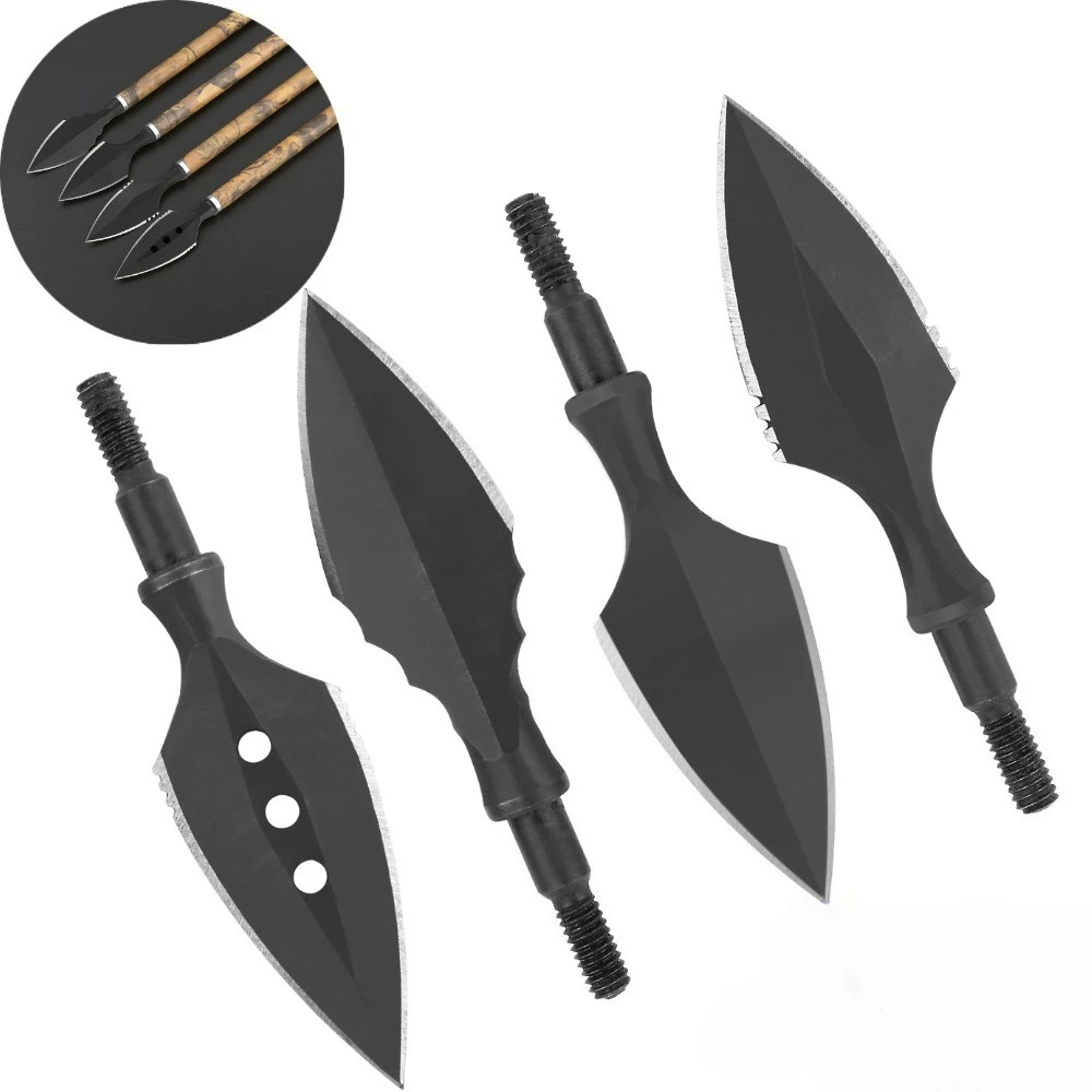 6x الصيد السهم الصلب برودهيدس القوس الرماية الرماية الهدف السهم نقاط المسمار في نقطة القوس الصيد 8/32 موضوع قياسي #1