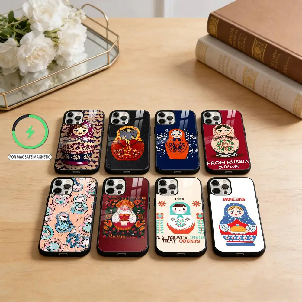 

R-Russian-Dolls-Matryoshka Phone Case For iPhone17,16,15,14,13,12,11 Plus,Pro Max Magnetic For Magsafe Wireless Charging