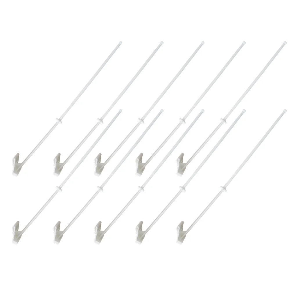 

10 Pcs Car Window Flagpole Holder Festival Bracket for Flags Stand Poles Clip On Plastic Vehicle Clips