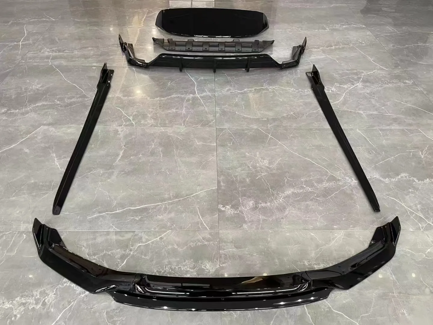 for  F15 X5 M-tech M-sport Tuning Body Kit Conversion  Kit Front Lip Diffuser Side Skirt Roof Spoiler Black Knight Aero Kit