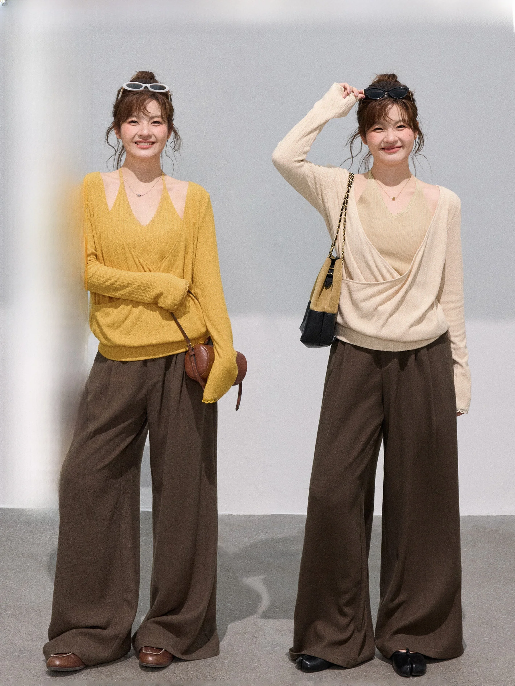 

Комплект из трикотажного свитера и повседневных брюк JULULOOK Studio Butter Soft Candy, большие размеры, сандалии ape, сандалии pear, сандалии ape