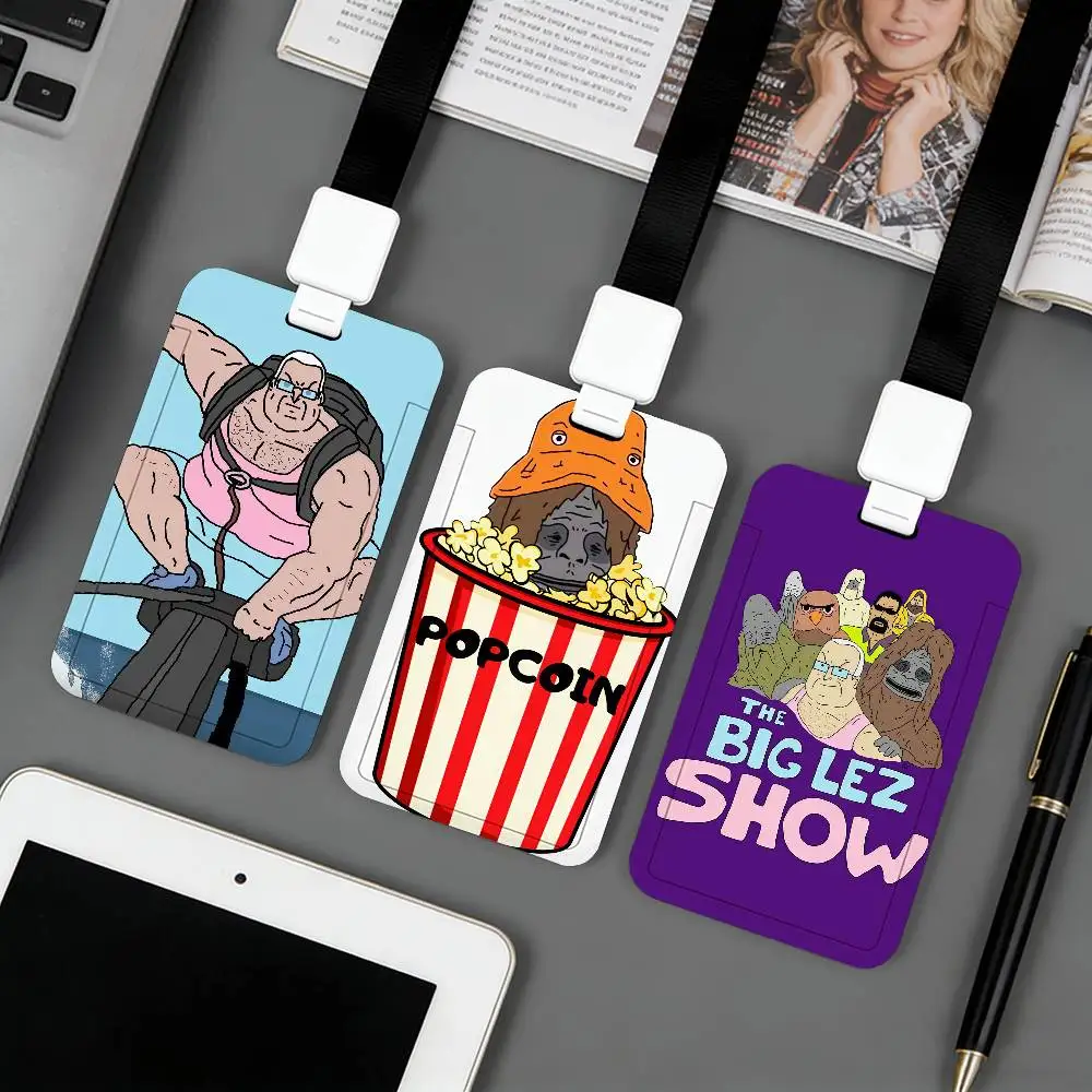 TV The Big Lez Show Card Holder Cardcase Bus Subway Work Permit Student Lanyard Neck Straps Badge Holder Door Card