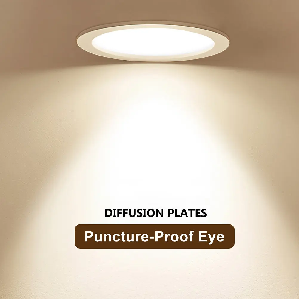 20pcs 5.9cm LED Diffusion Plates Round Downlight Shading Plate Anti-Dazzling  Lighting Cover Protective Shield