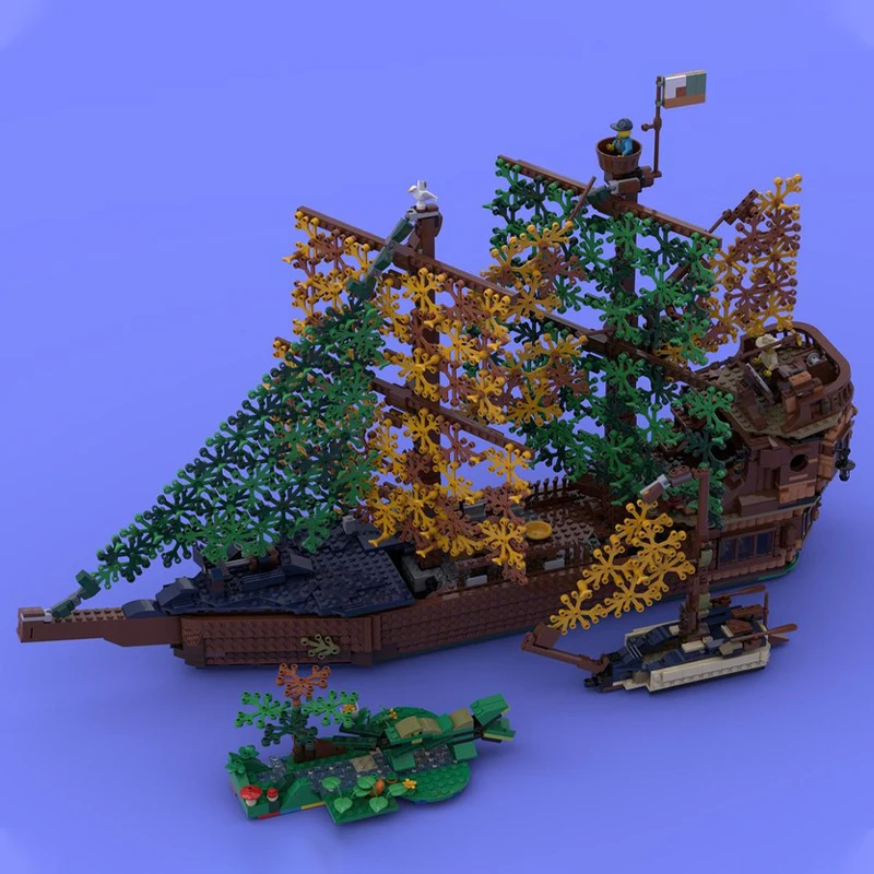 

2674 шт. MOC Naturalists' Brig Building Blocks Рождественский подарок Усовершенствованная коллекционная витрина для любителей демонстрации