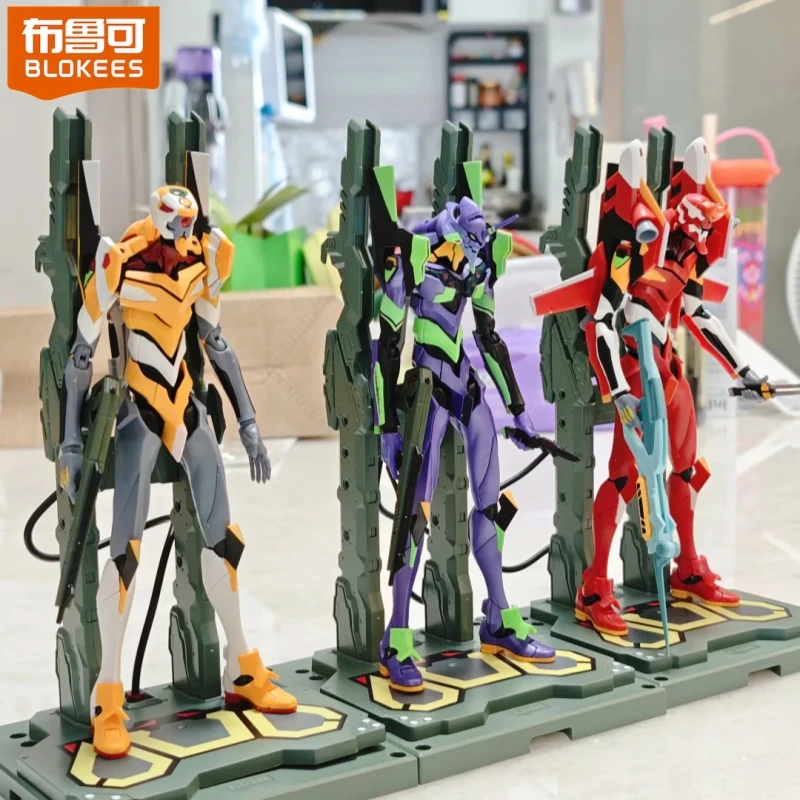 

Подлинная фигурка Hot Blokees Evangelion-01/02/03 Neon Genesis Evangelion, деформируемые блоки, украшения, игрушки, рождественские подарки