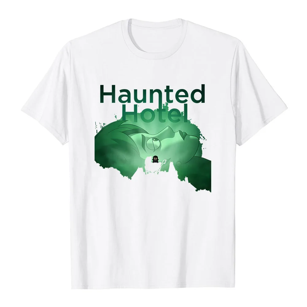 Haunted Hotel Creepy Carriage Design T-shirt Short Sleeve Cotton Summer Unisex Streetwear O-neck Fashion Graphic Print Merch Top