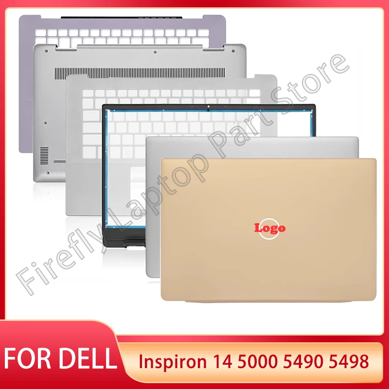 

New For Dell Inspiron 14 5000 5490 5498 Laptop LCD Back Cover Front Bezel Palmrest Bottom Case Hinges C4VGP 0R0VH6 0X98GC