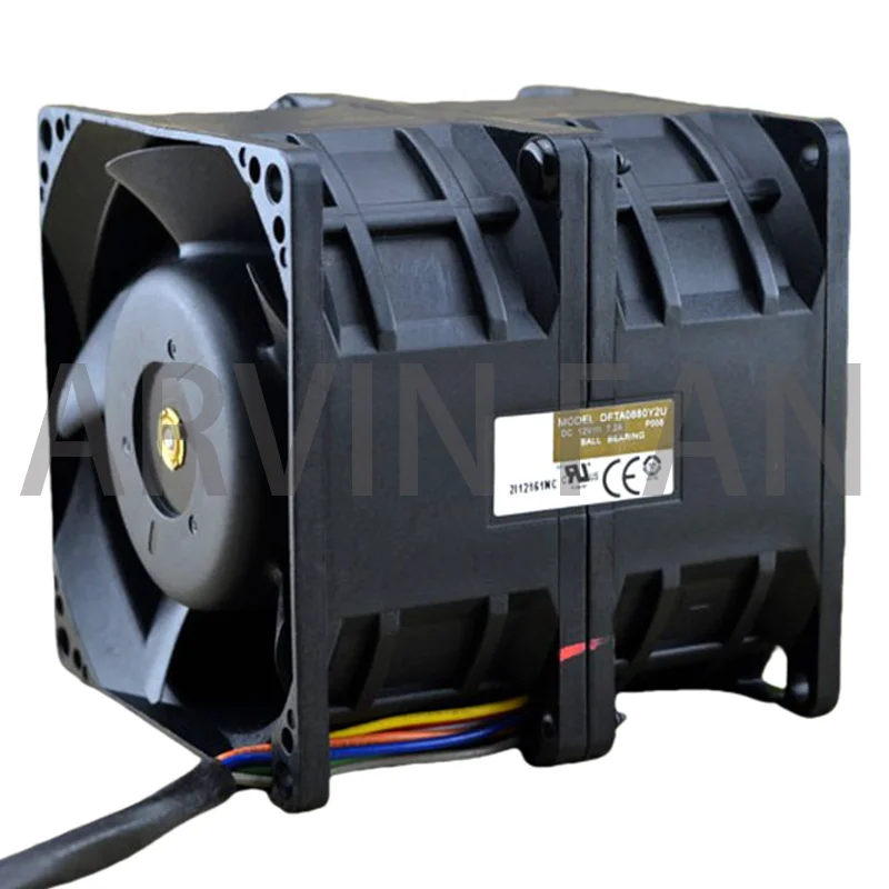 Original For DFTA0880Y2U DC 12V 7.2A 80*80*80mm 8cm 8080 Car Booster Violence Powerful Server Cooling Fans