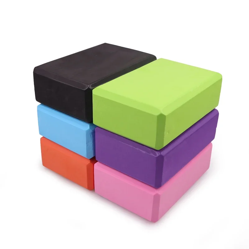 Men Women Gym Fitness EVA Yoga Block Colorful Foam Block Brick for Crossfit Exercise Workout Training Bodybuilding Equipment