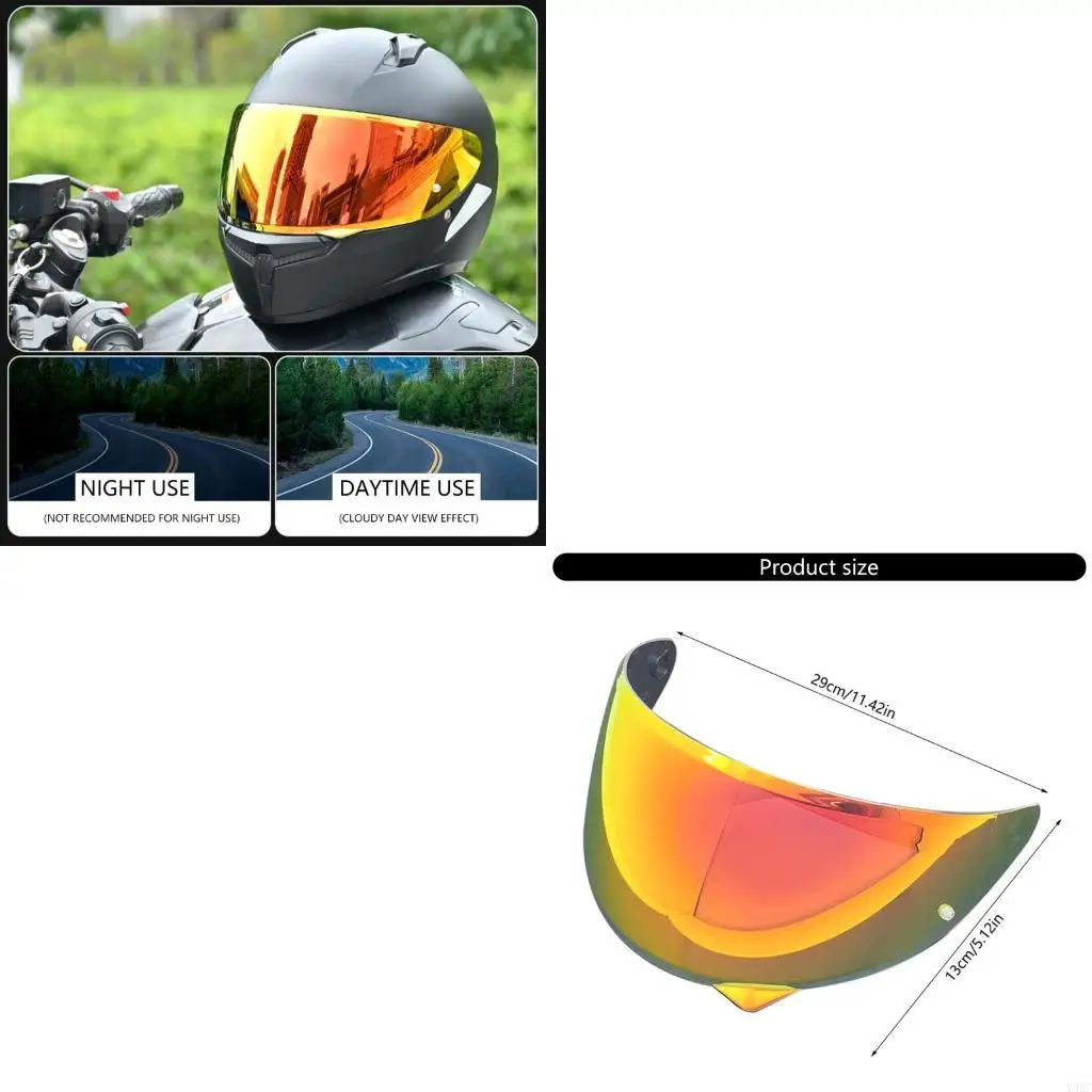 

Easy Install Motorcycle Helmets Lens Broad ridings Visors Lens for HJC C10
