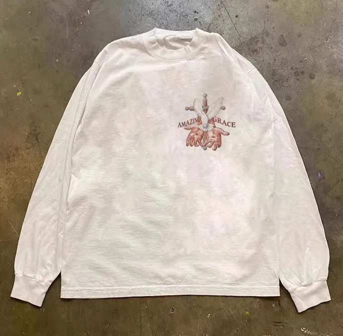 

God's Hand Printed Long Sleeve T-shirt for Women, Casual Traff Tops, 2021