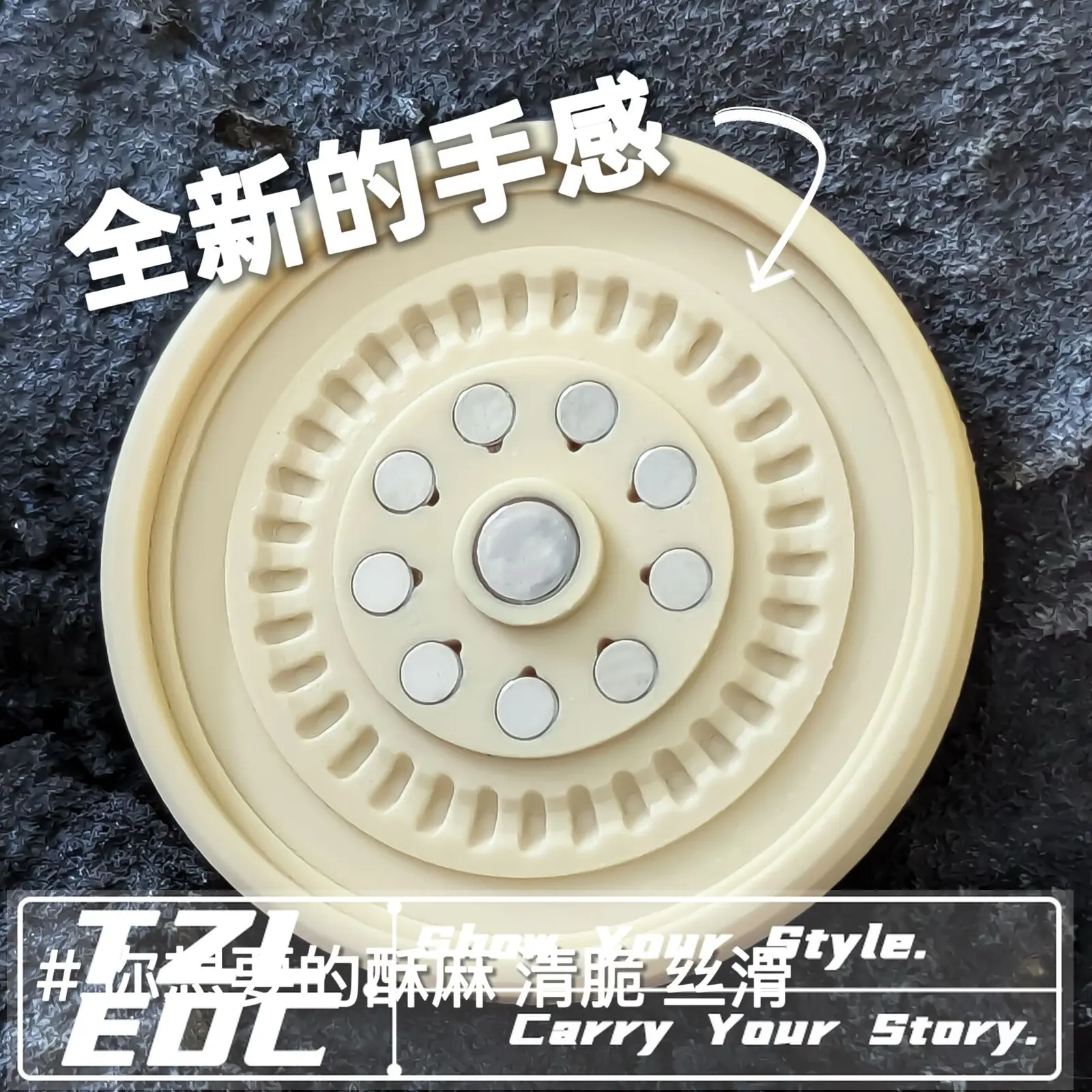 New BUFF Coin, Dual-mode Shock & Slap Compound Play Click Coin, Stress Relief Gadget EDC Fidget Toy