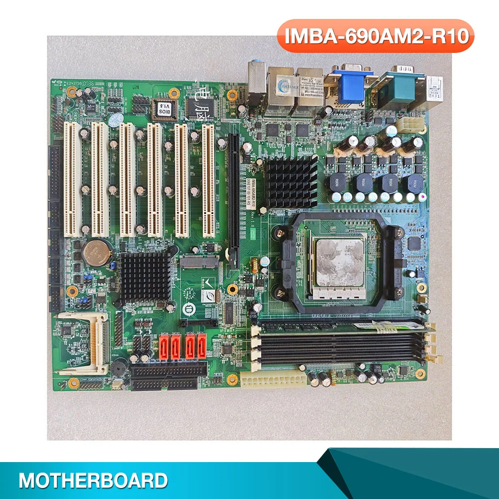 Para placa-mãe de computador industrial IEI IMBA-690AM2-R10 com portas de rede duplas